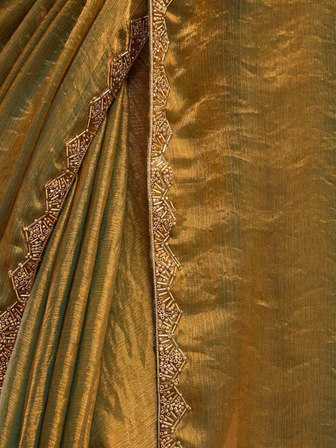 Golden Tissue Saree