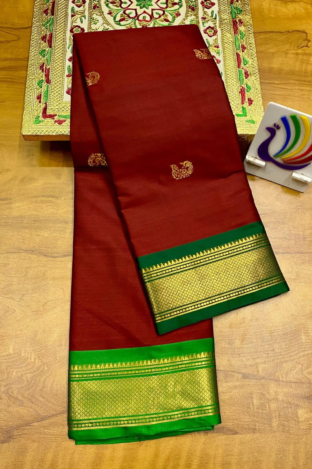 Mor paithani saree