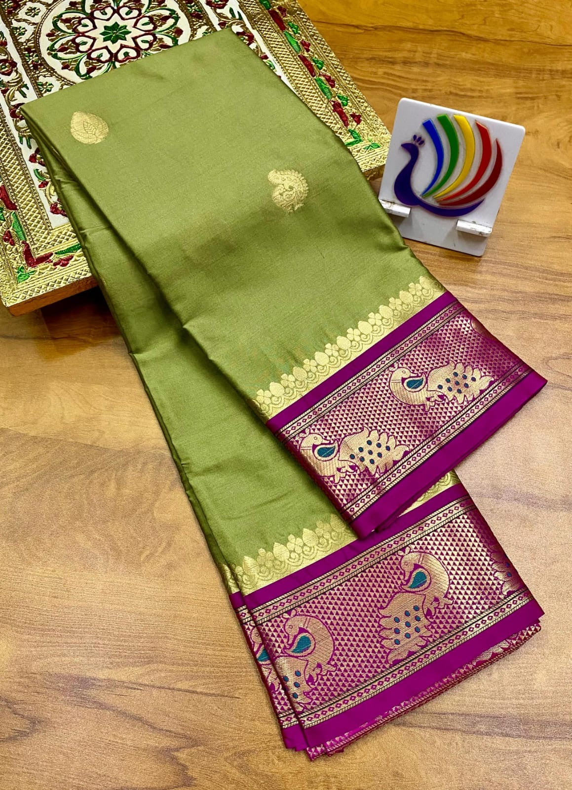 Peacock Paithani saree