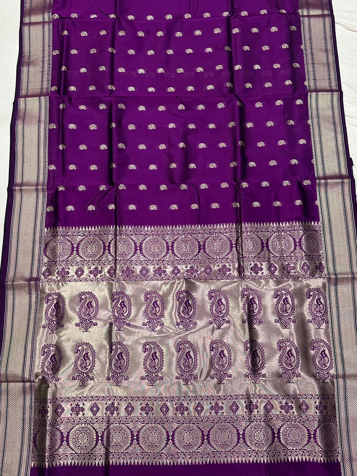 Mango Nauvari Paithani Saree ( 9 yard )