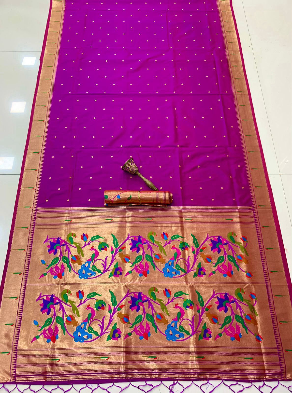 Ashwini paithani saree