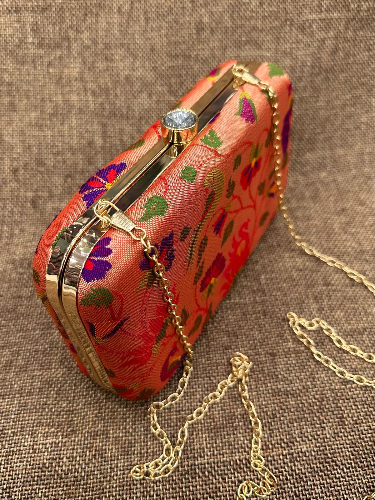 Allover Paithani Clutch