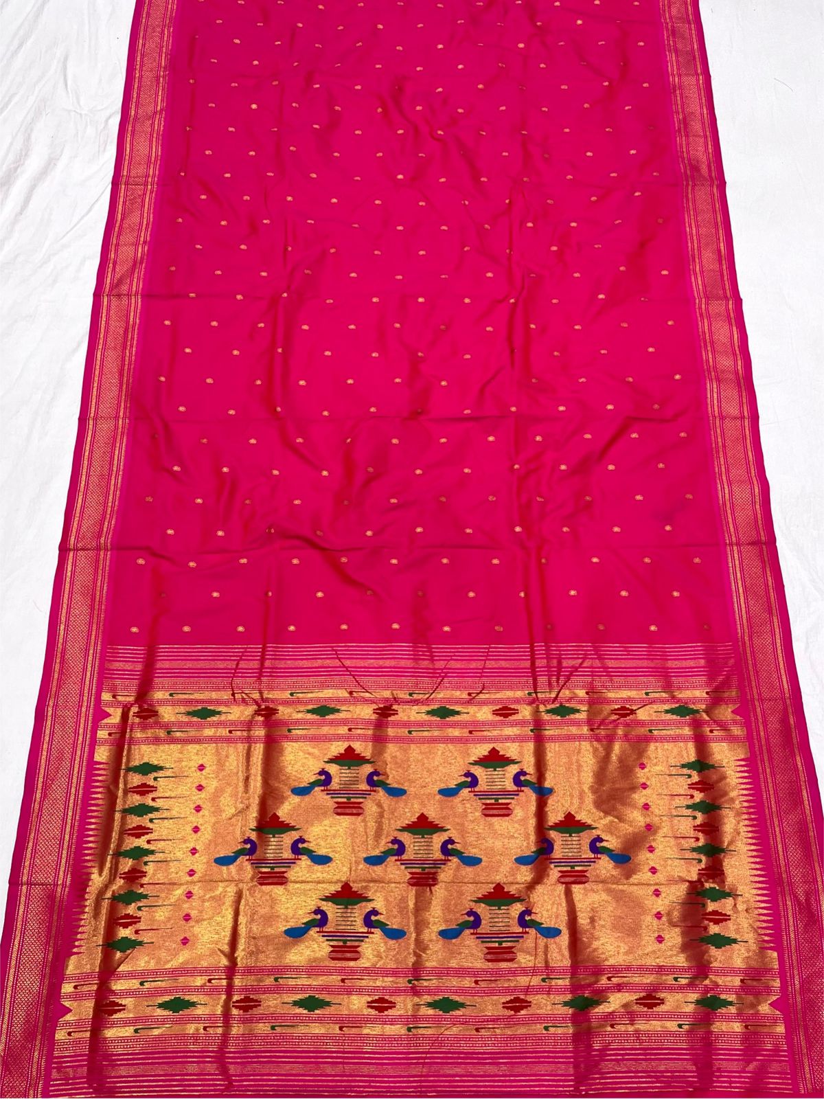 Double Pallu Saree Soft Silk