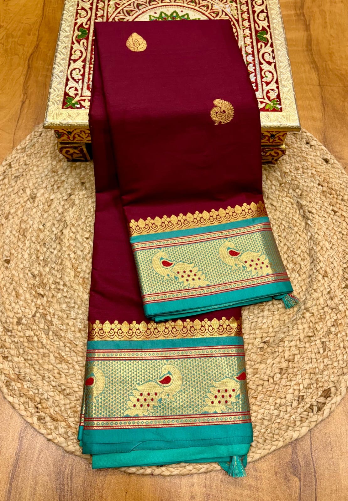 Peacock Paithani saree