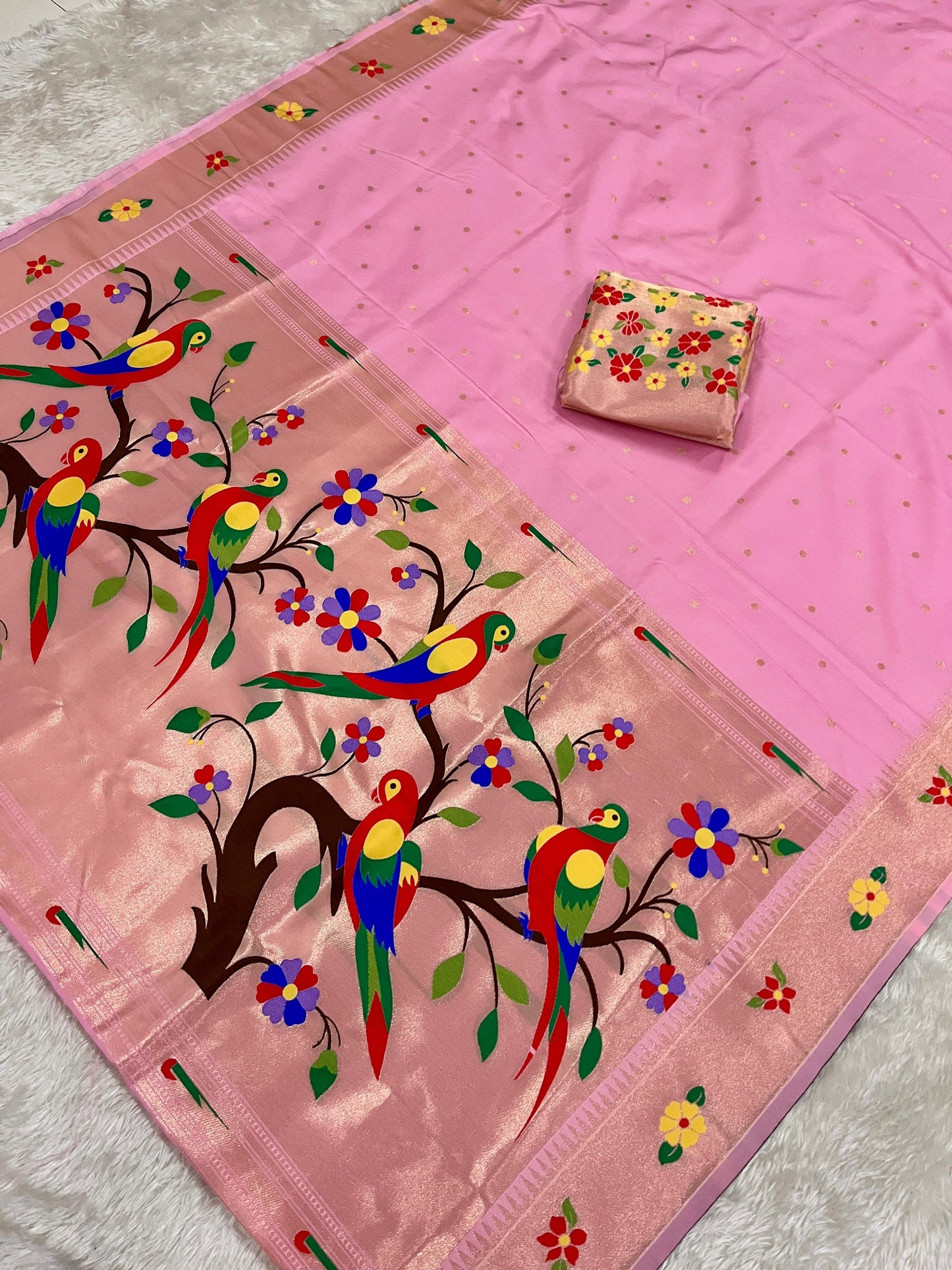 Kanchivaram Soft Silk Paithani Saree