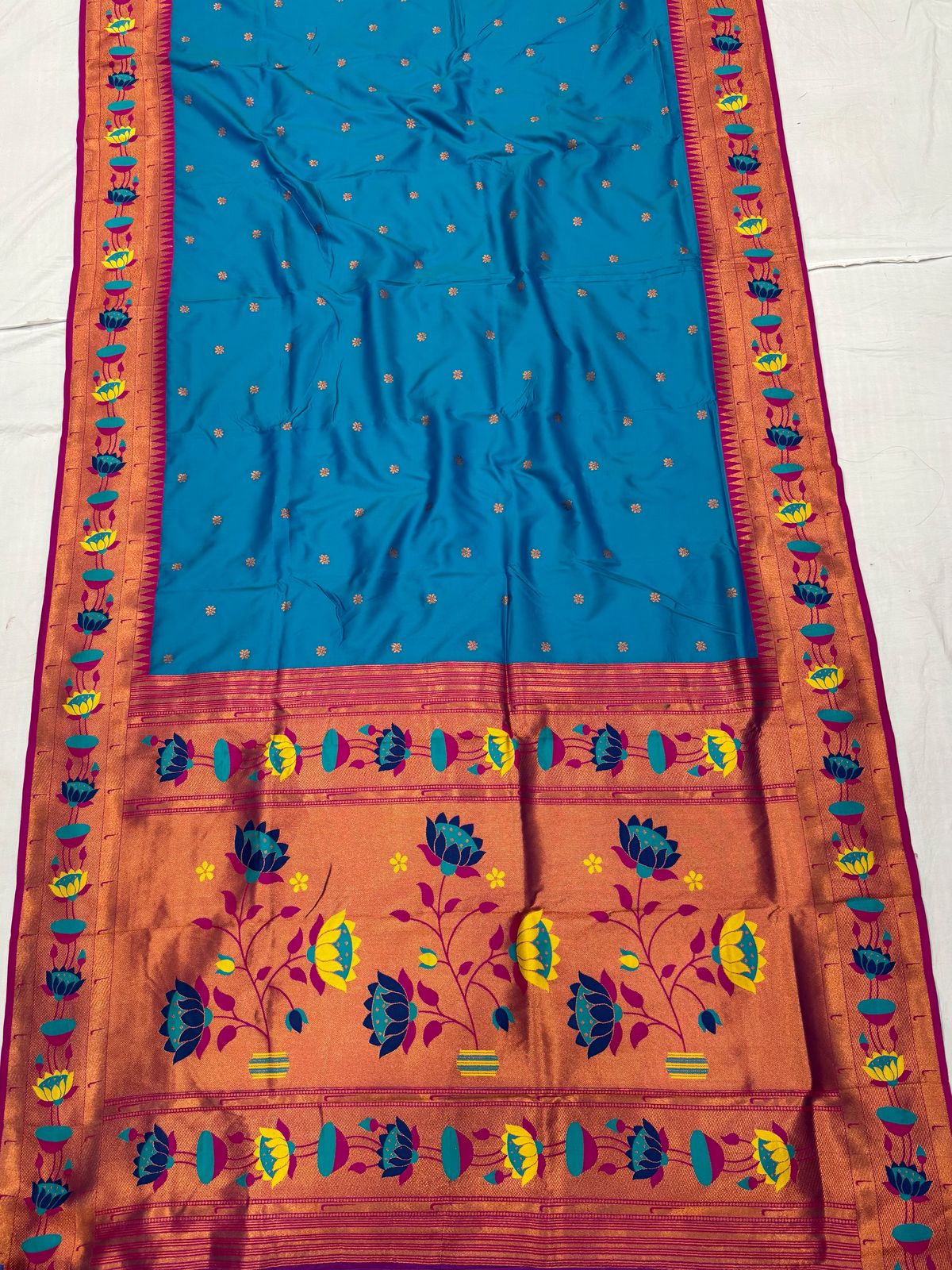 Lotus Soft Silk Paithani