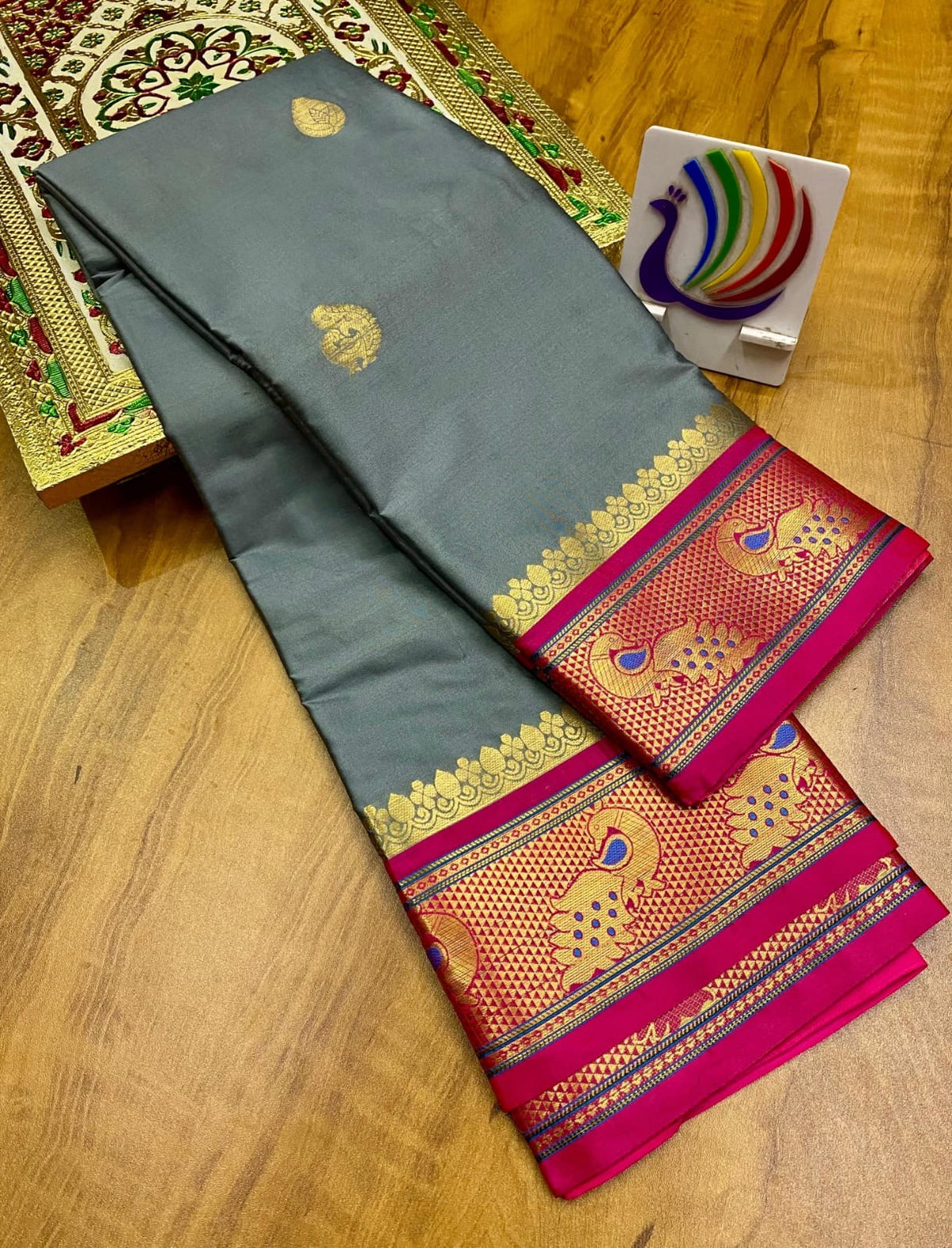 Peacock Paithani saree