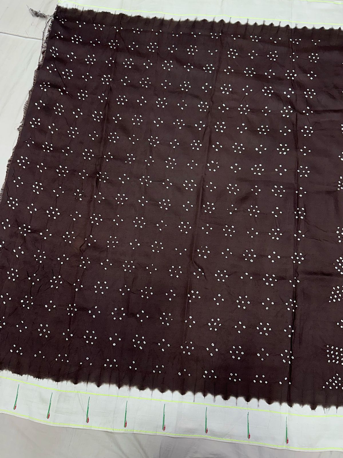 Muniya Bandhani Paithani Saree