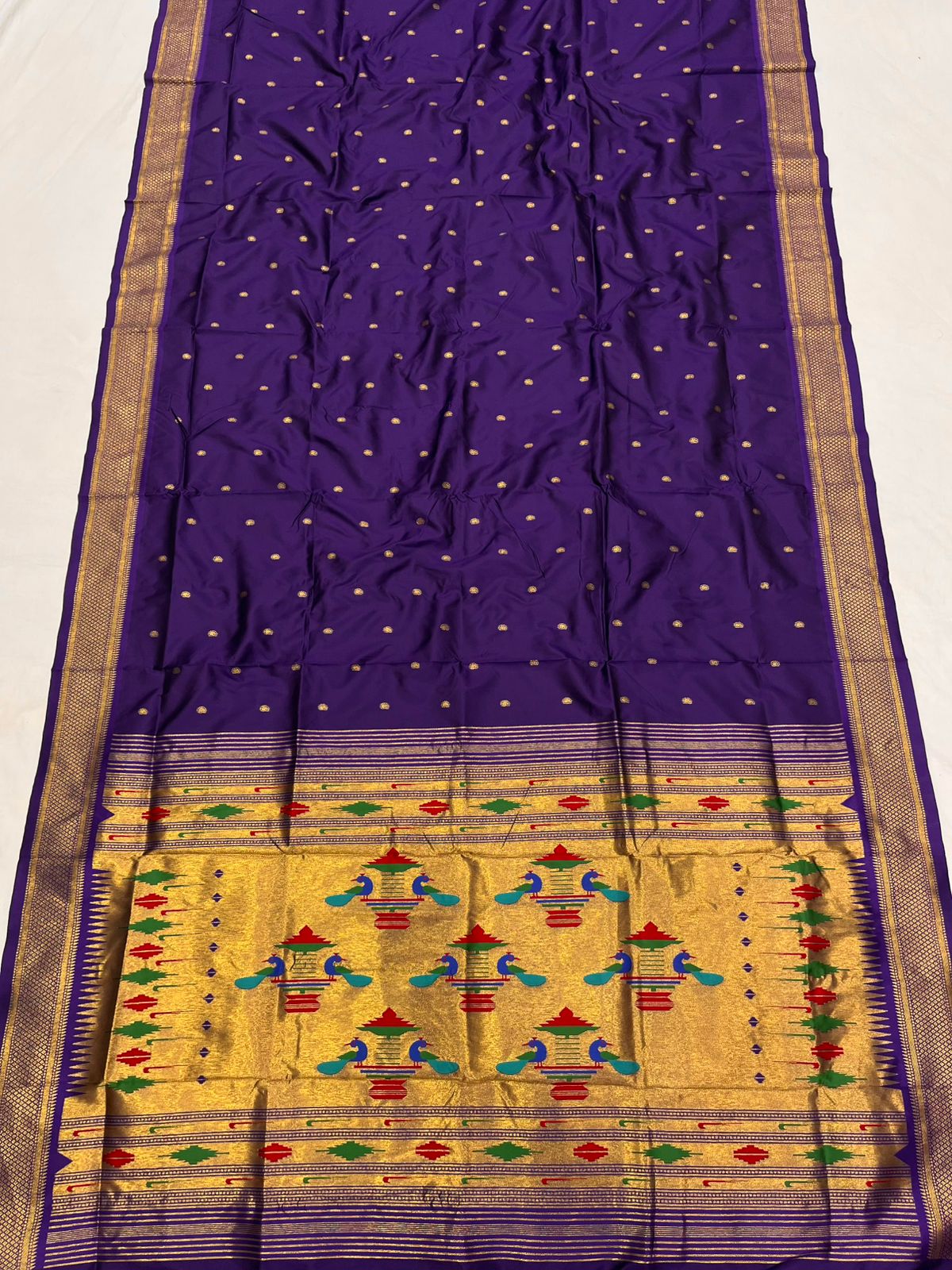Double Pallu Saree Soft Silk