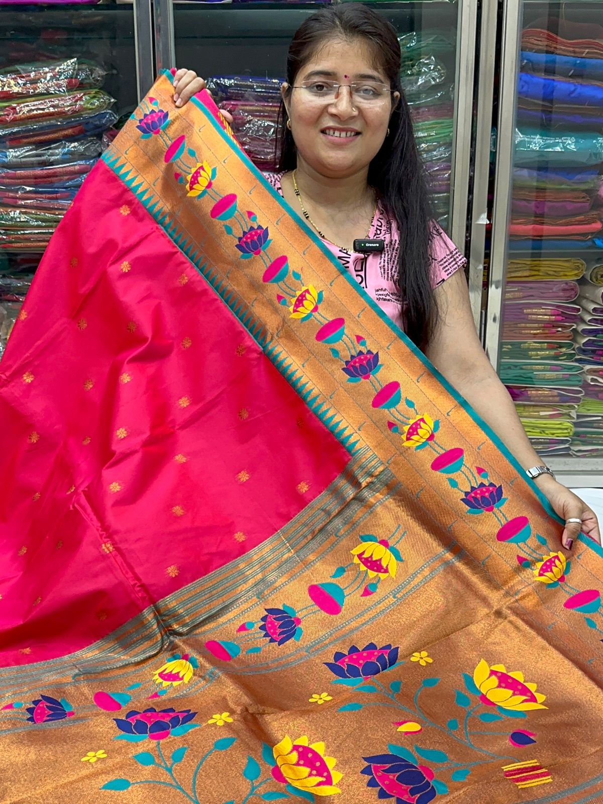 Lotus Soft Silk Paithani