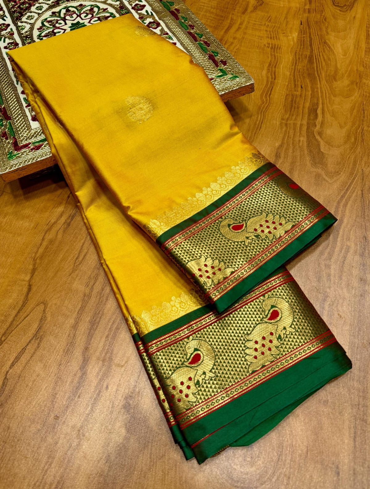 Peacock Paithani saree