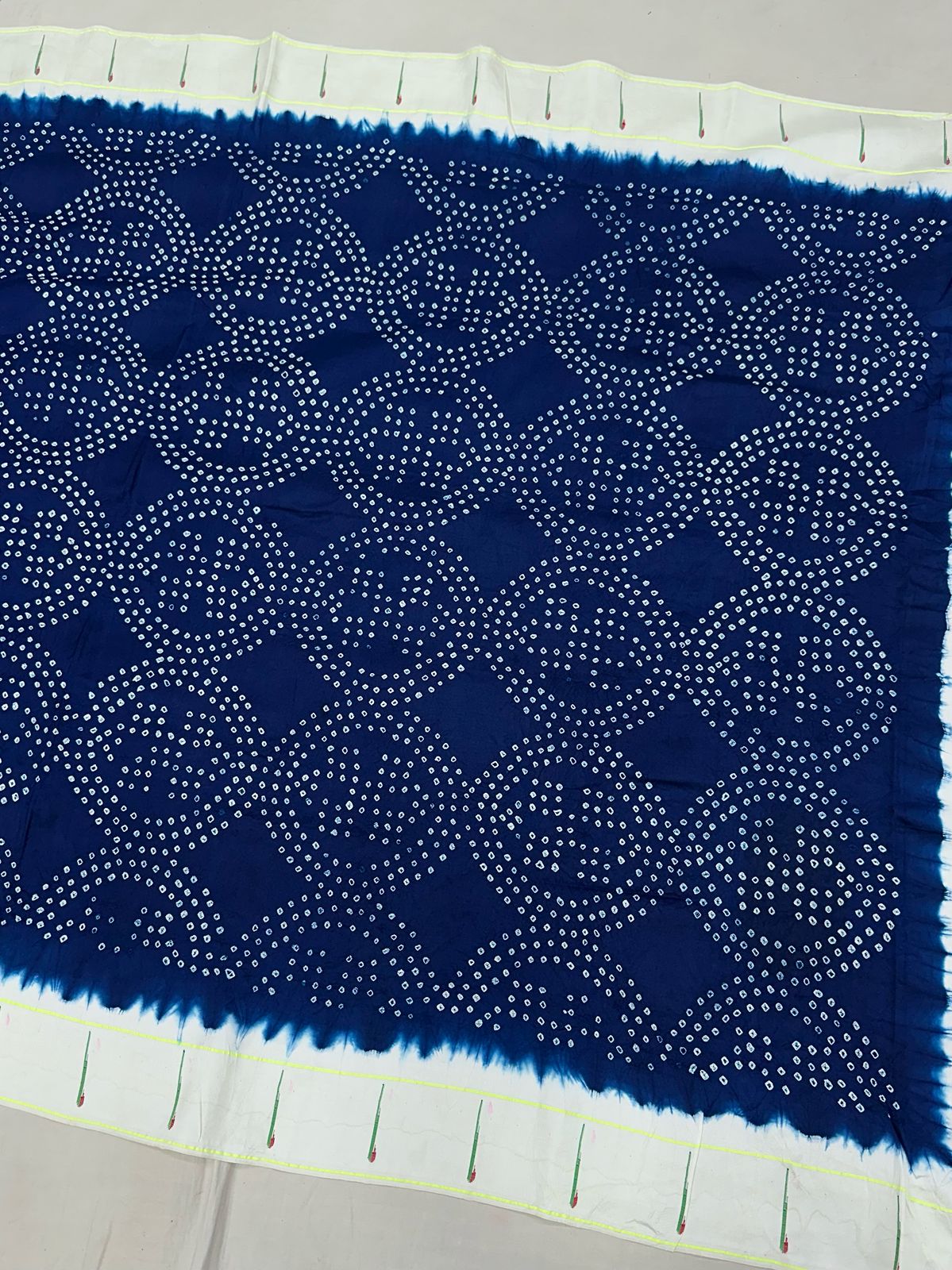 Muniya Bandhani Paithani Saree