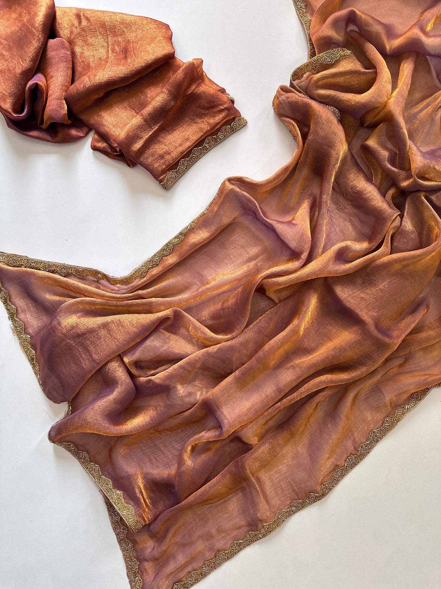 Golden Tissue Saree