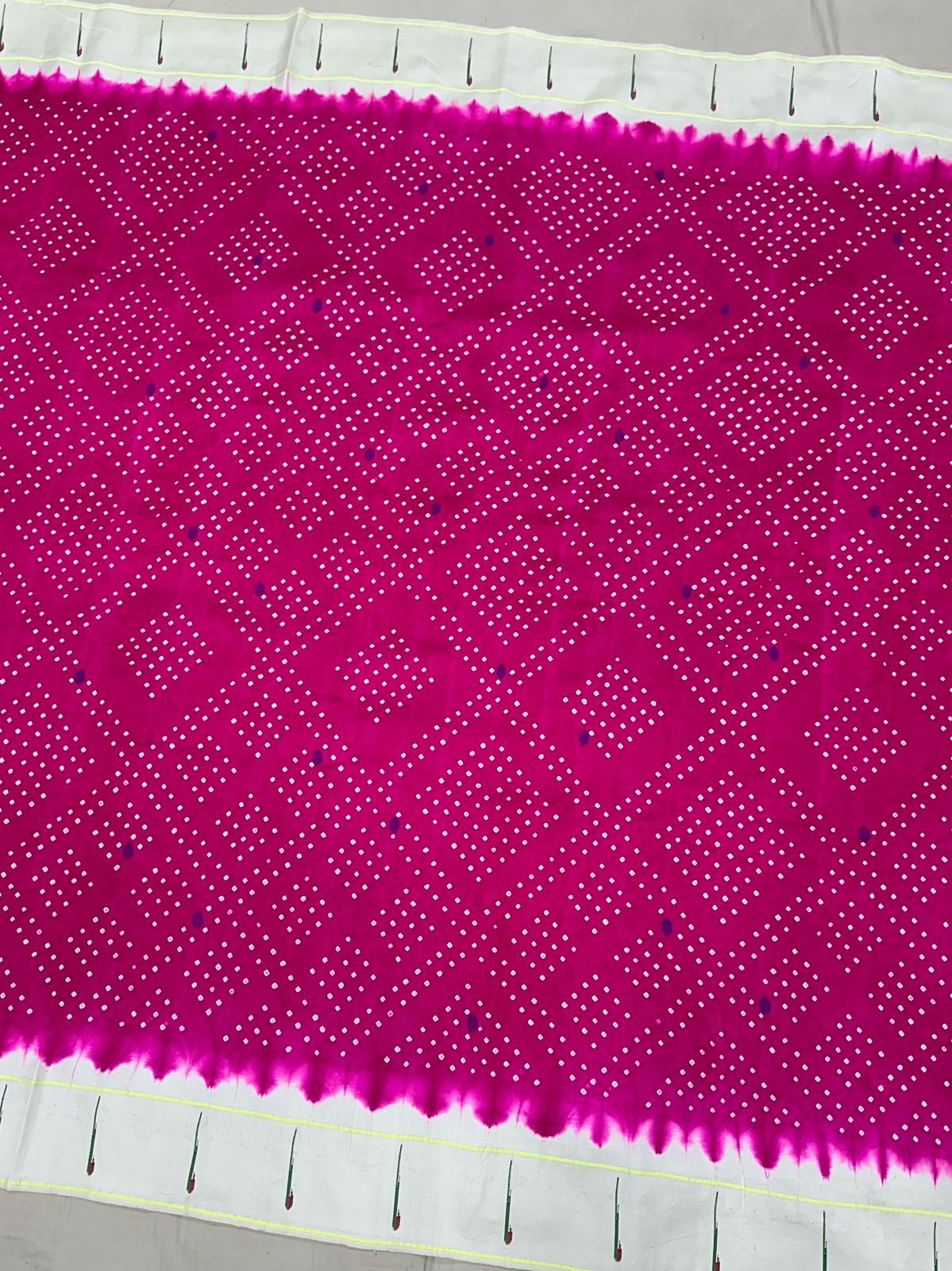 Muniya Bandhani Paithani Saree