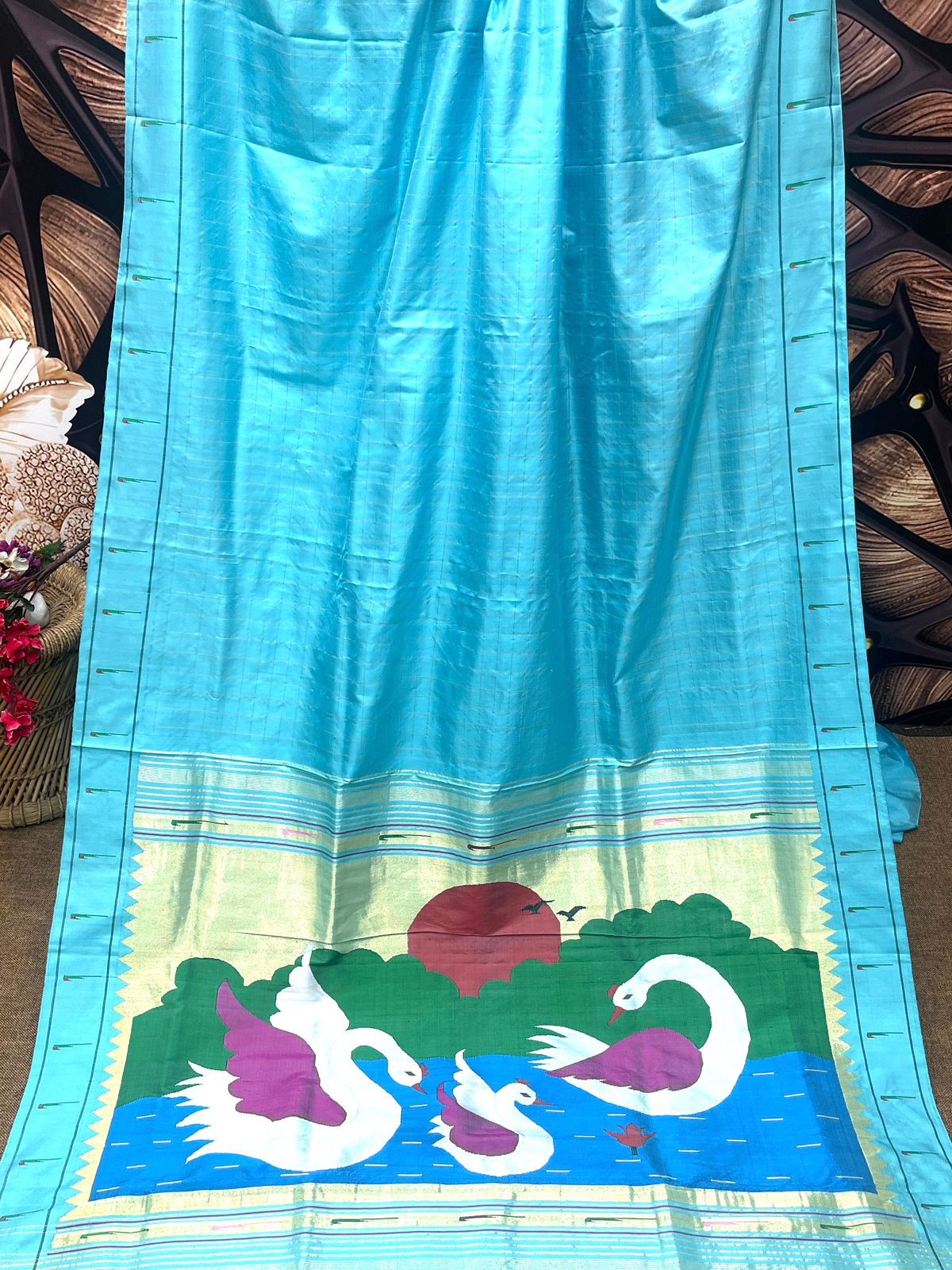 Single Muniya Border Paithani Saree
