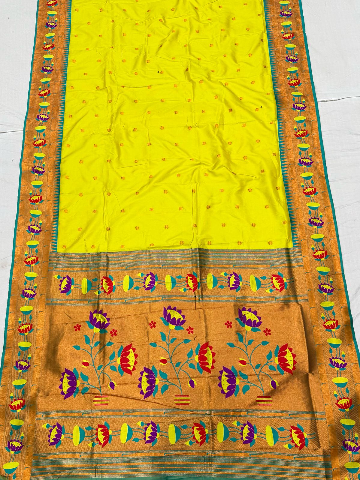 Lotus Soft Silk Paithani