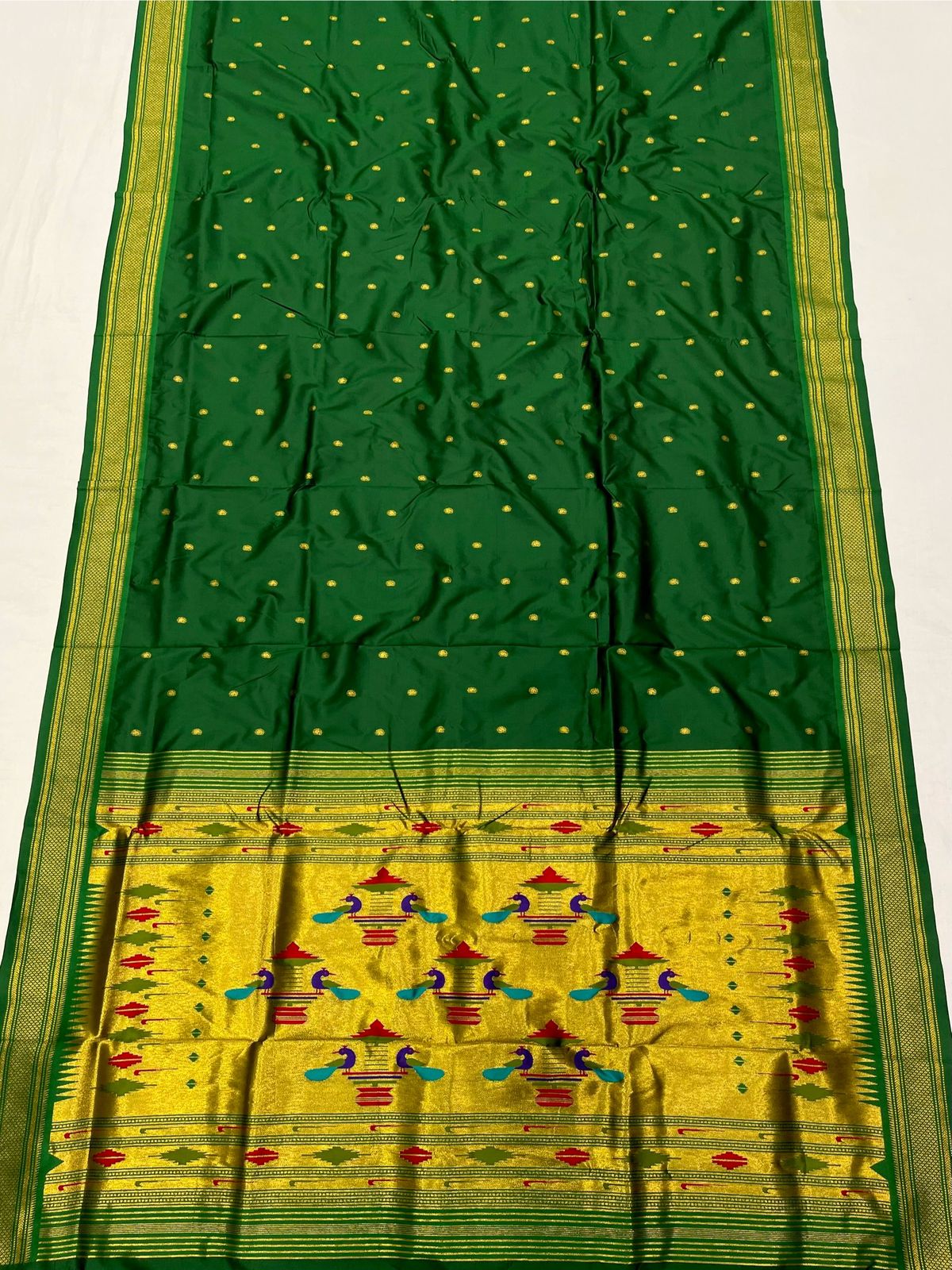 Double Pallu Saree Soft Silk