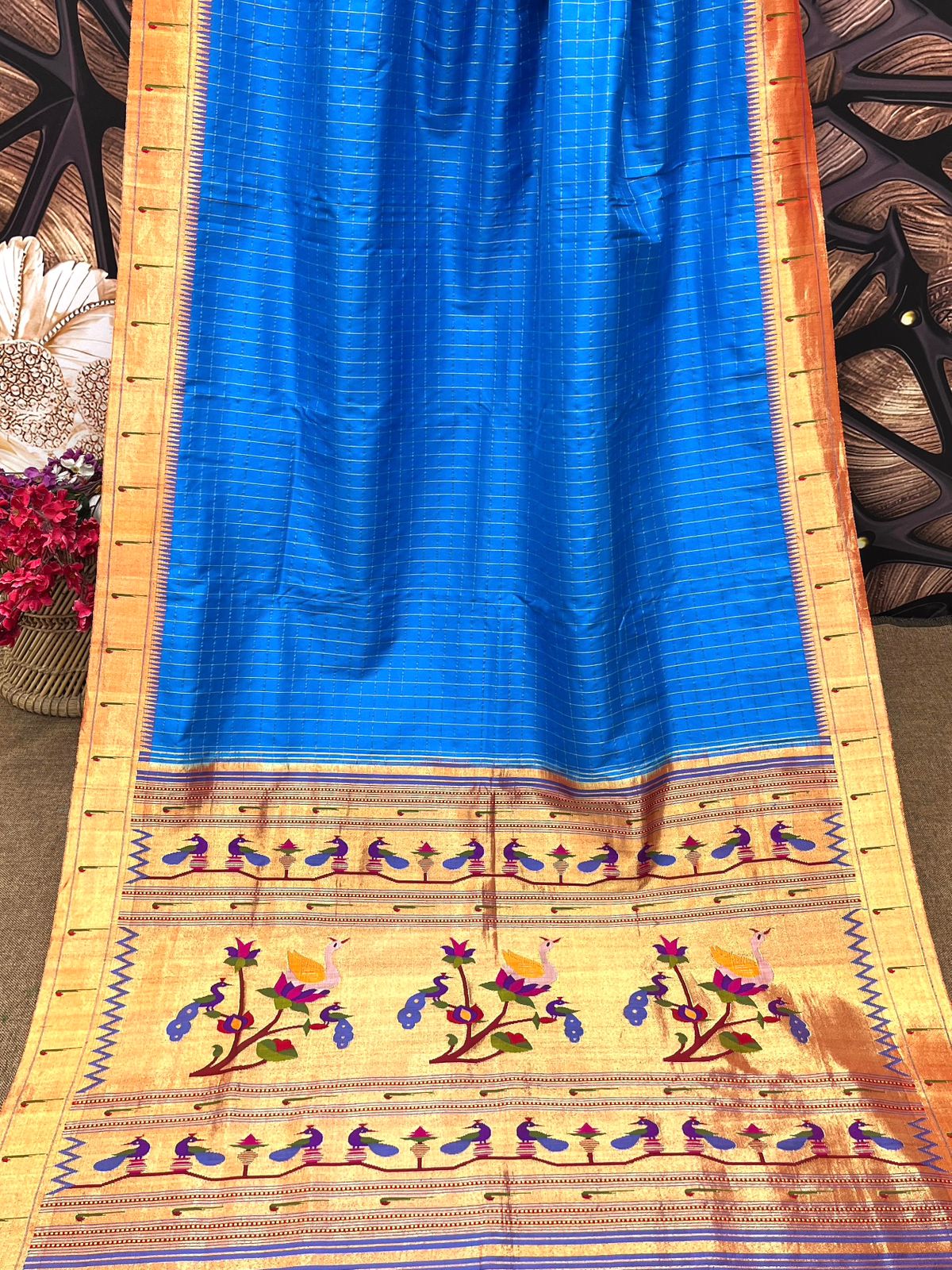 Single Muniya Border Paithani Saree