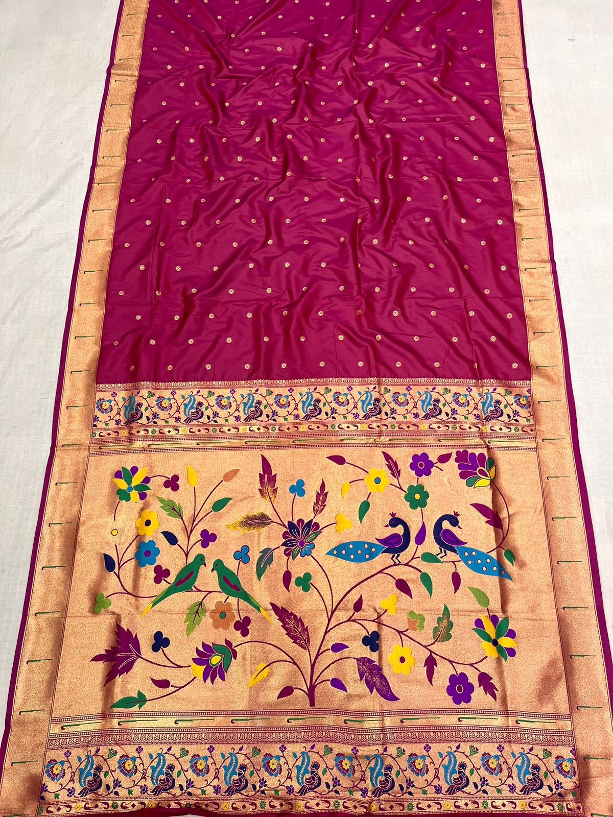 Muniya paithani saree