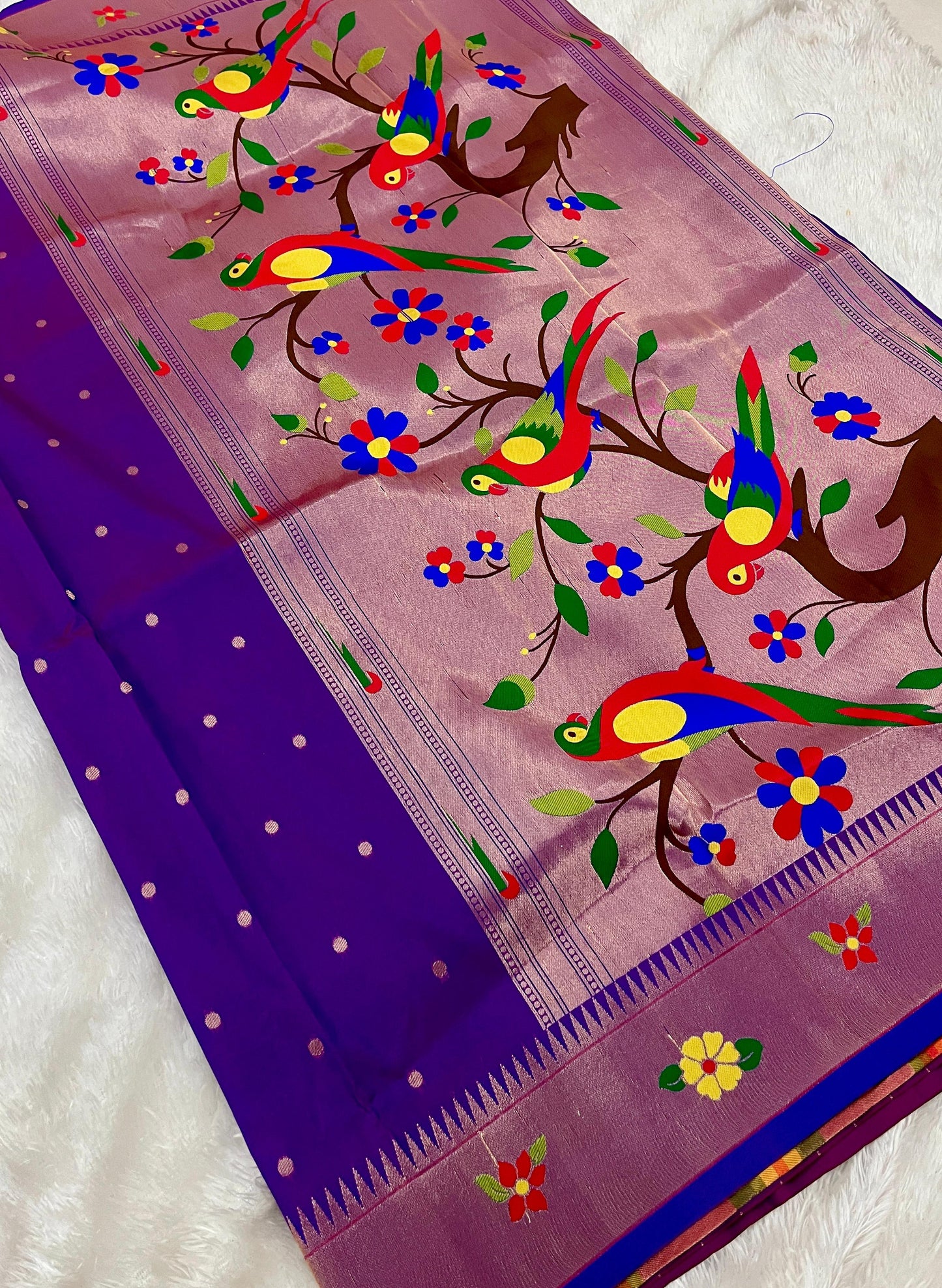 Kanchivaram Soft Silk Paithani Saree