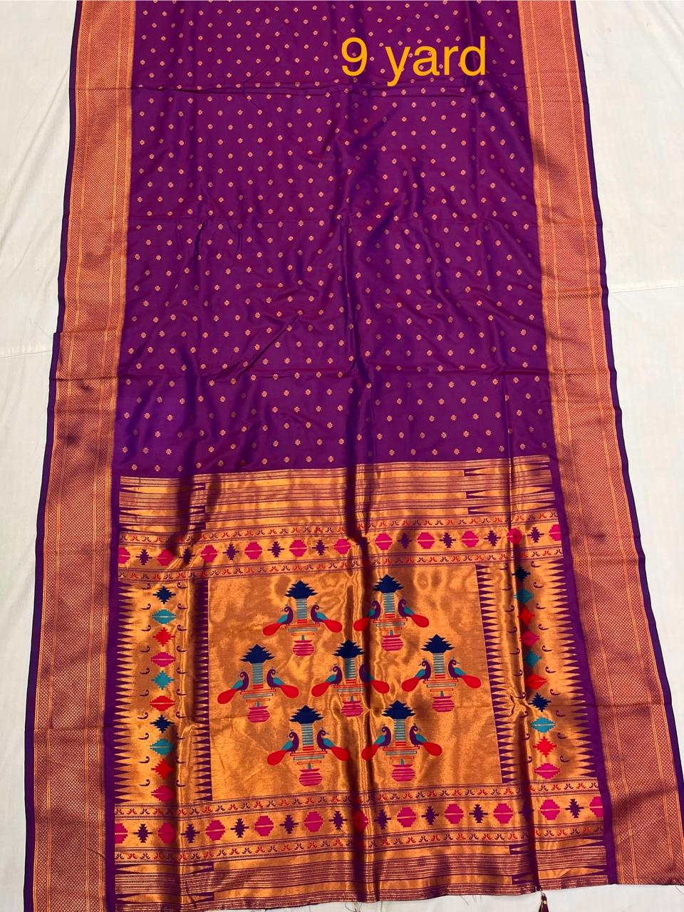 9 Yard (Nauvar) Kalanjali Paithani Saree