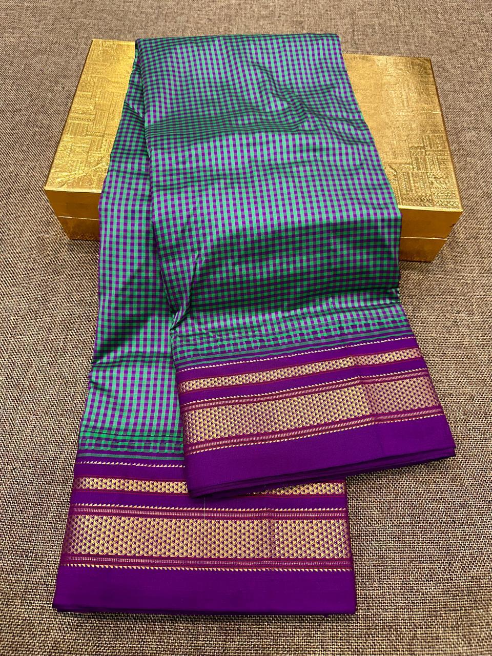 Pure Irkal Checks Saree