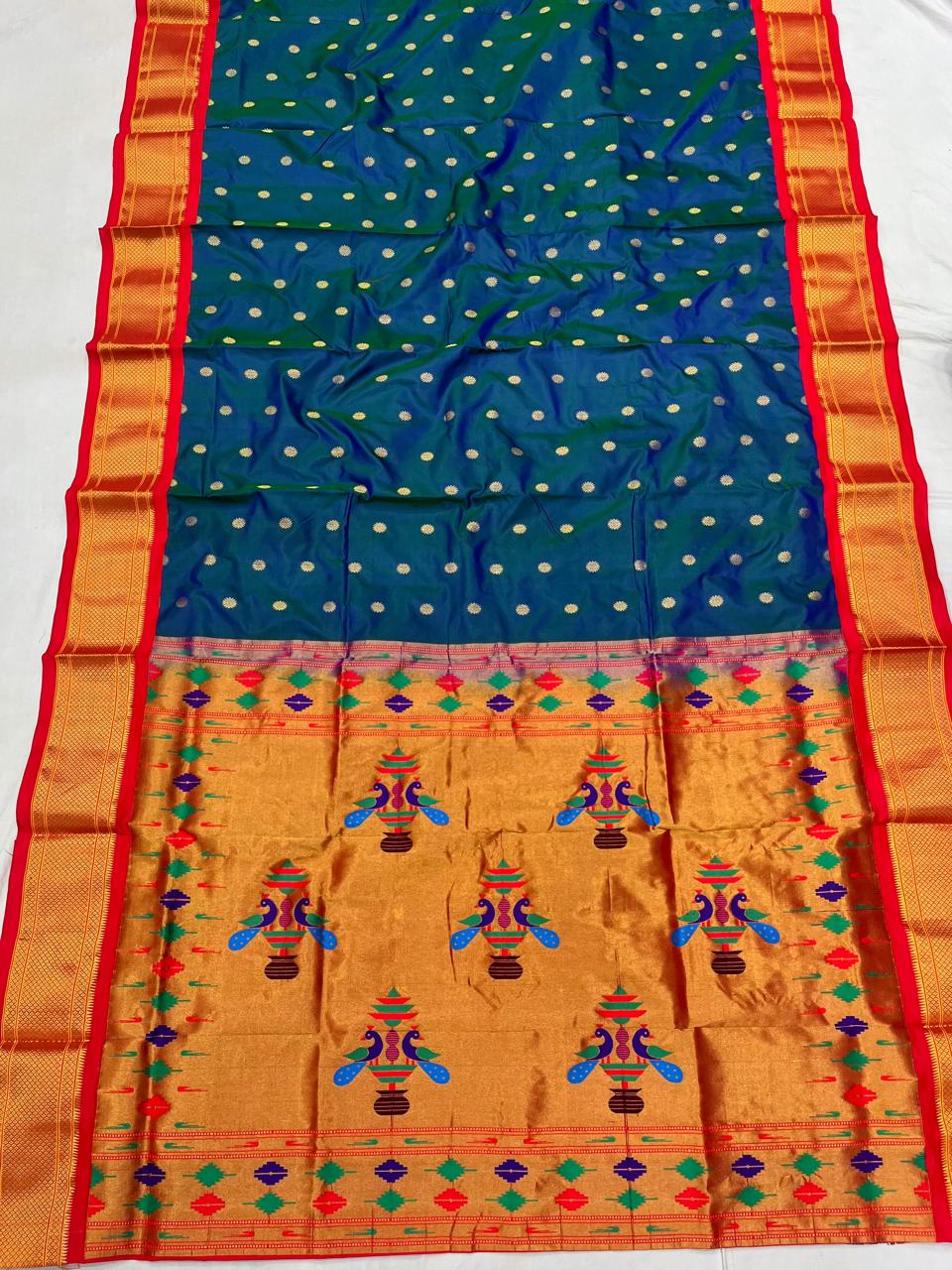 Kadiyal Double Pallu Paithani
