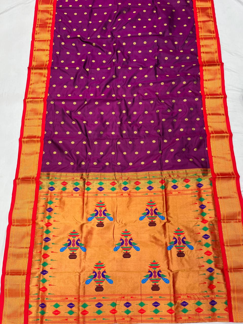 Kadiyal Double Pallu Paithani