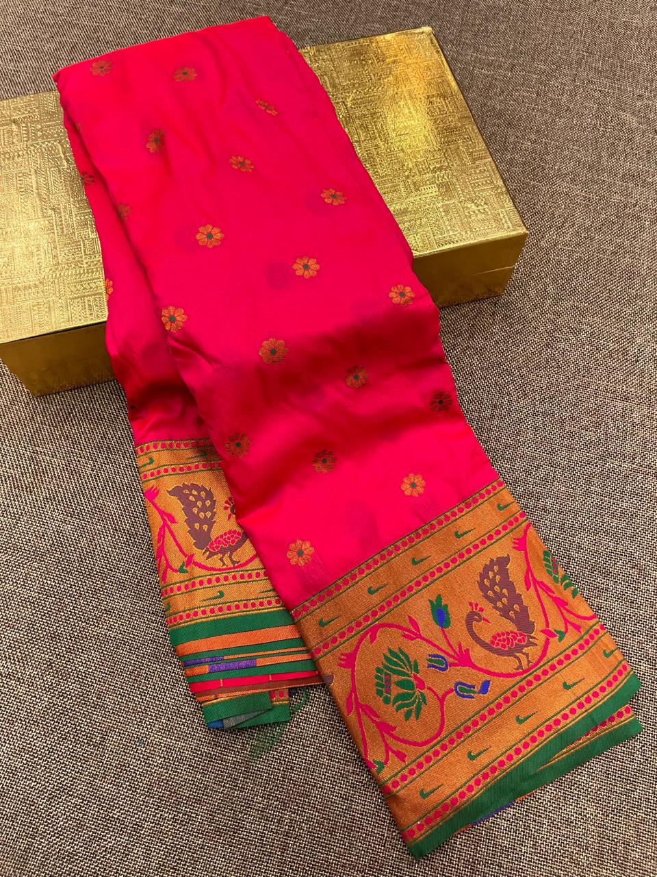 Sunflower Paithani Saree