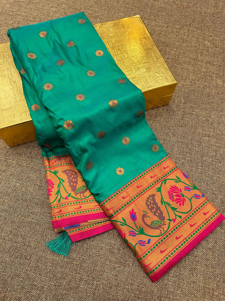 Sunflower Paithani Saree