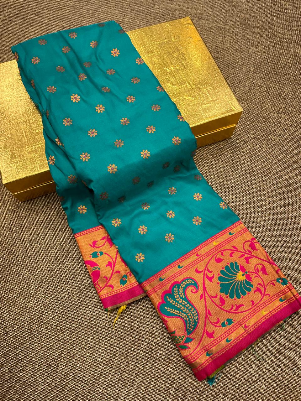 Sunflower Paithani Saree