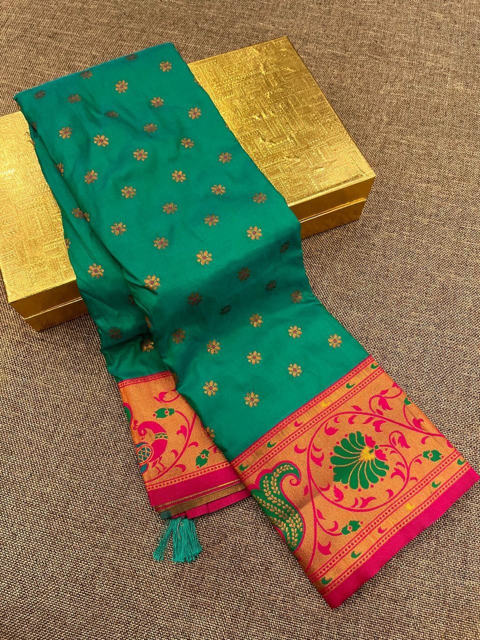 Sunflower Paithani Saree