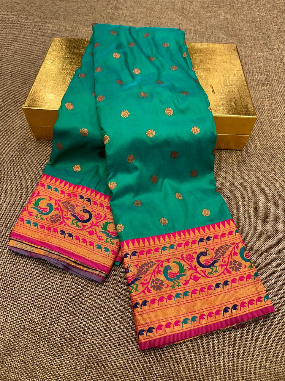Sunflower Paithani Saree