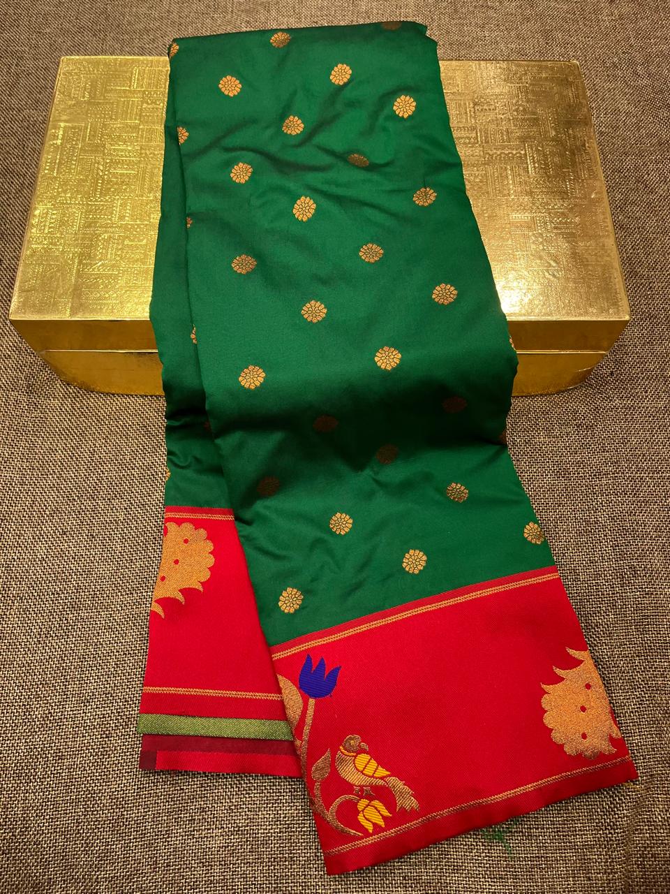Peacock Border Paithani Saree