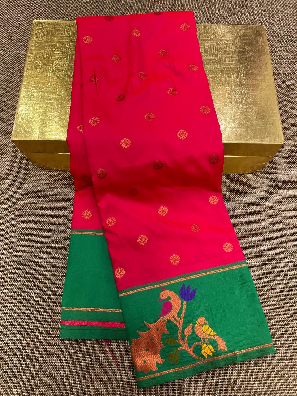 Peacock Border Paithani Saree