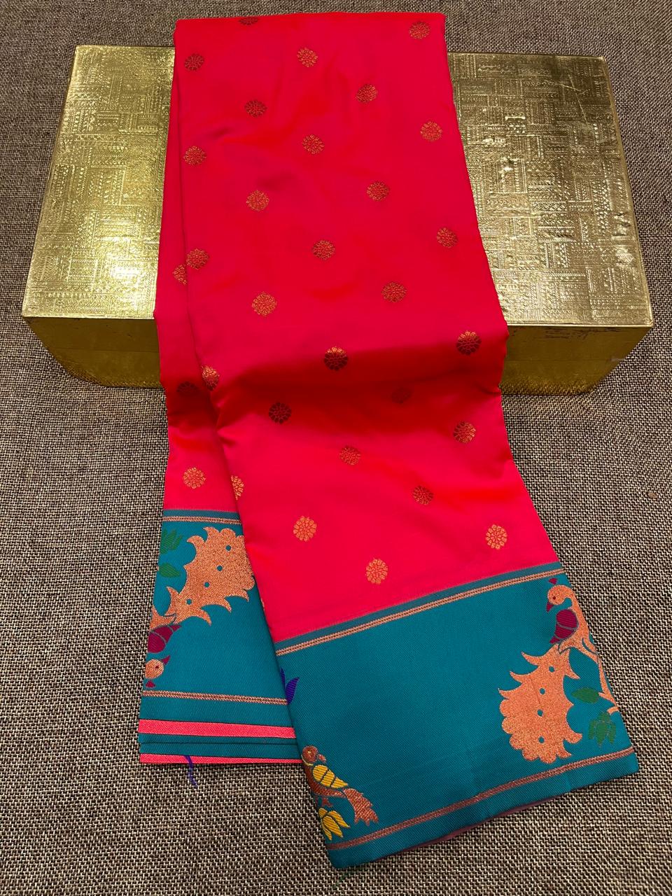 Peacock Border Paithani Saree