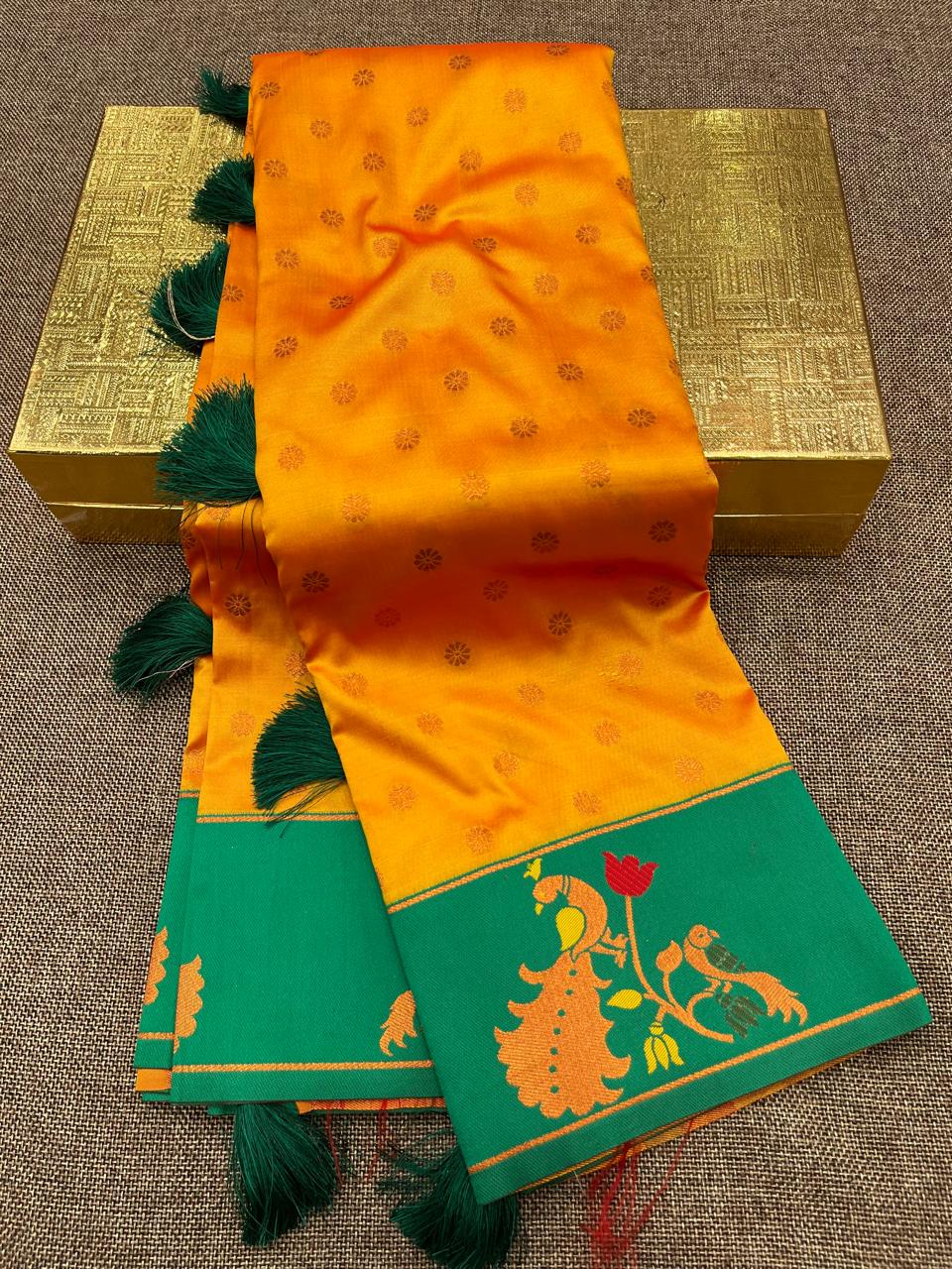 Peacock Border Paithani Saree