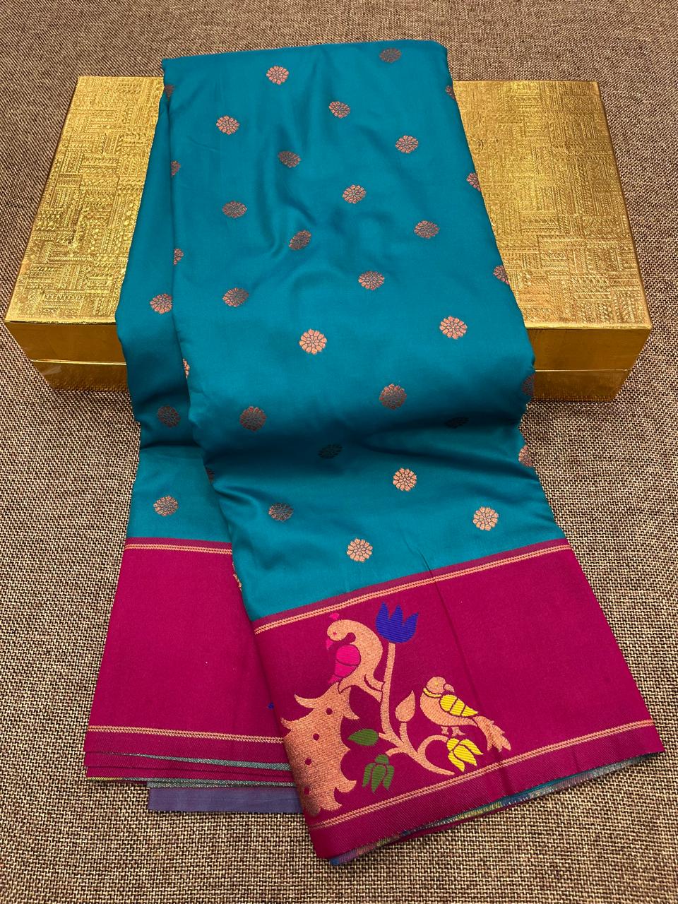 Peacock Border Paithani Saree