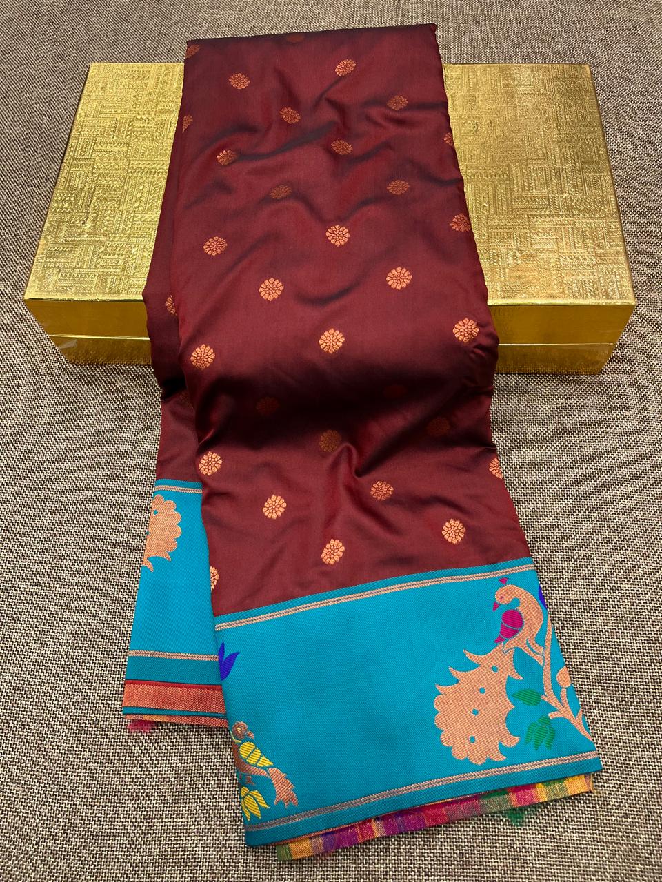 Peacock Border Paithani Saree