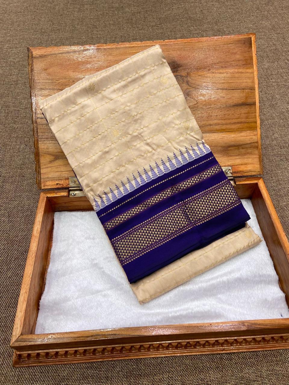 Pure Irkal Checks Saree
