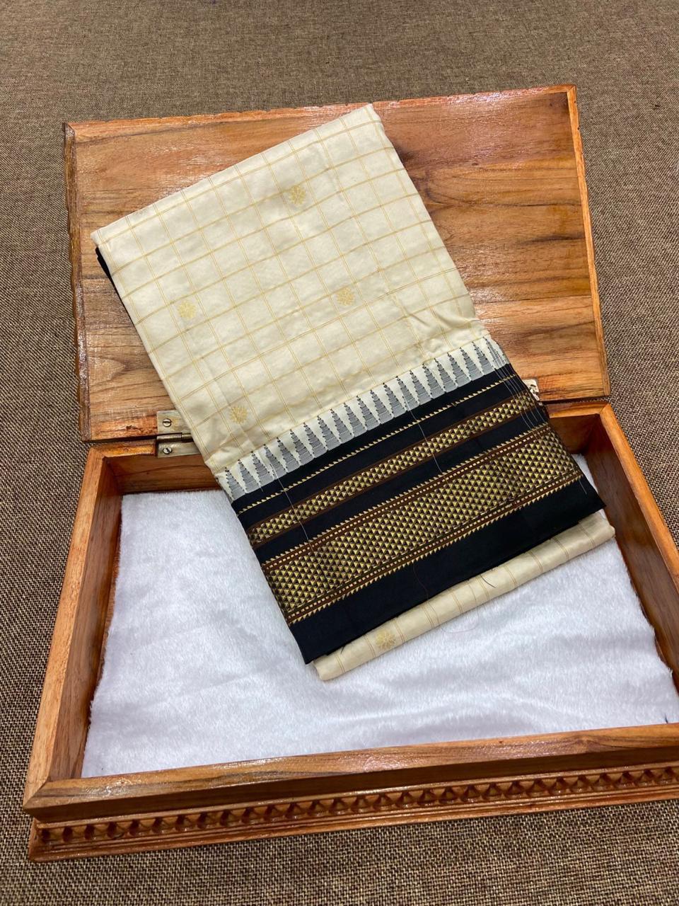 Pure Irkal Checks Saree