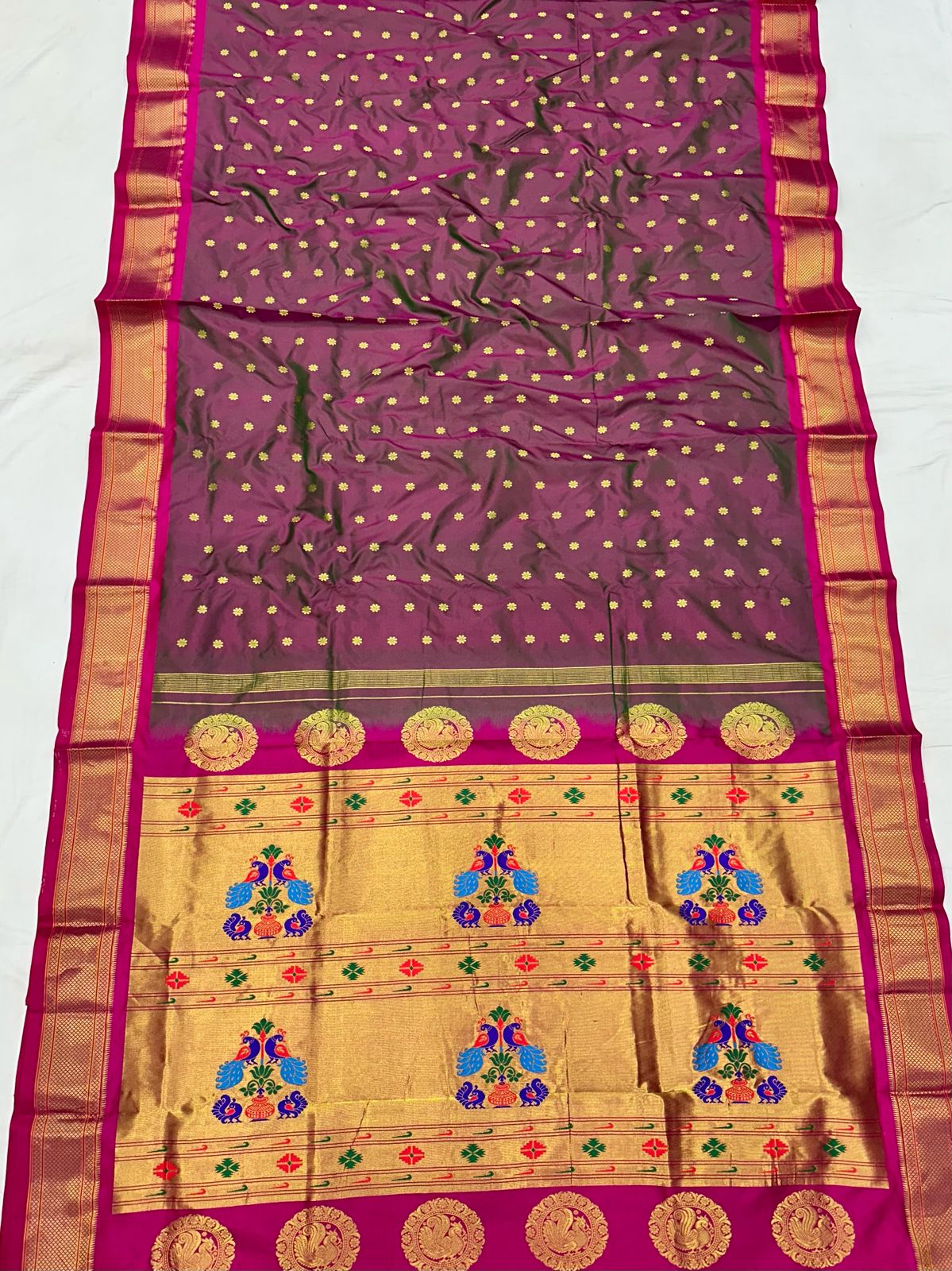 Kalanjali Pure Silk Paithani Saree
