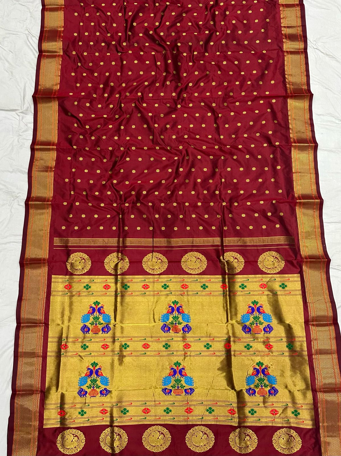 Kalanjali Pure Silk Paithani Saree