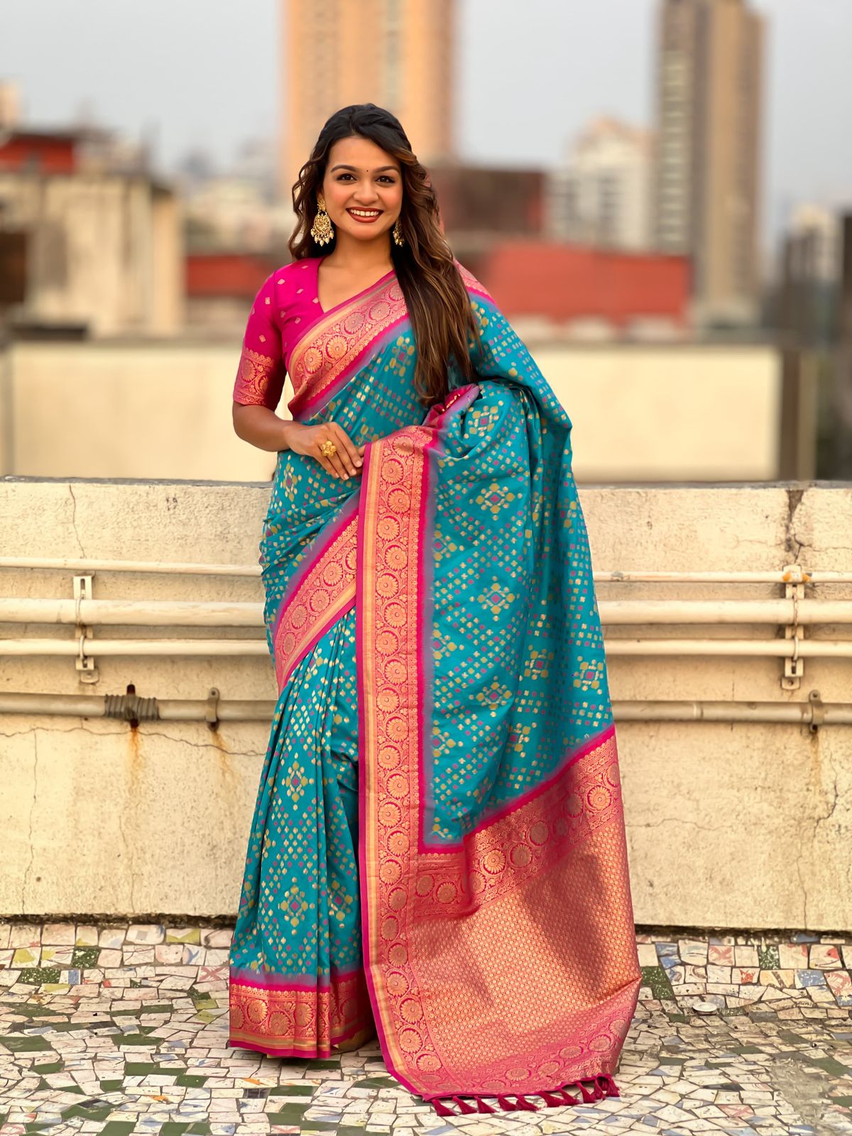 ZARI IKKAT PATOLA SAREES
