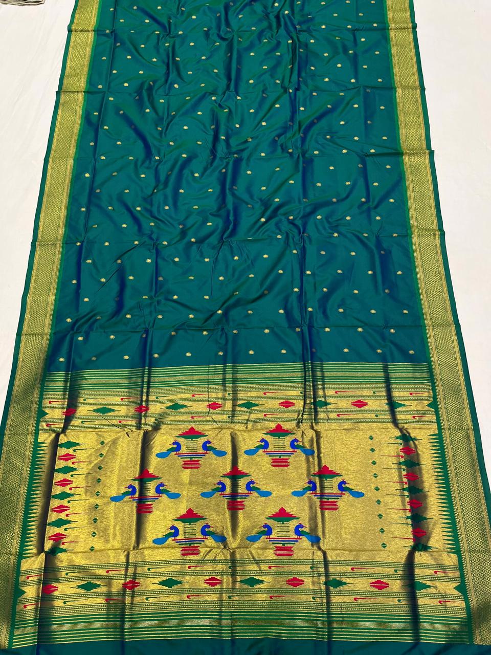 Double Pallu Saree Soft Silk