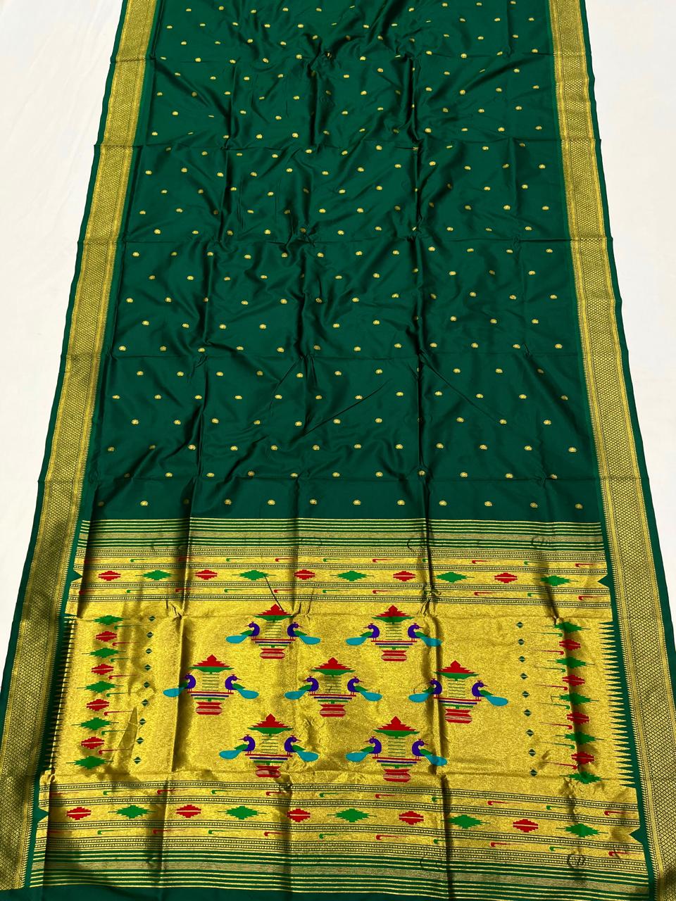 Double Pallu Saree Soft Silk