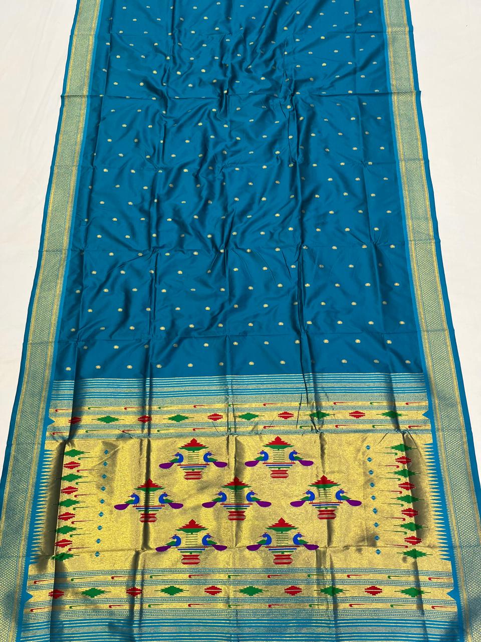 Double Pallu Saree Soft Silk