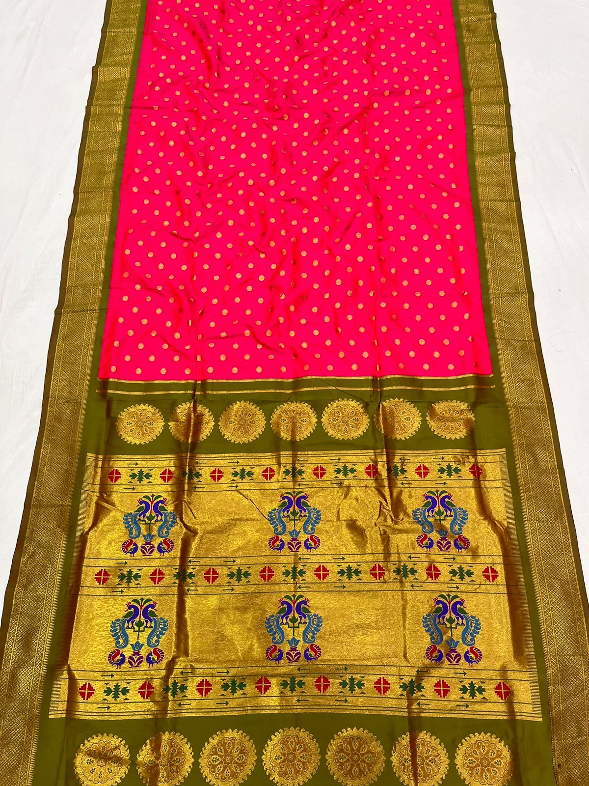 Maharani Paithani Saree Soft Silk