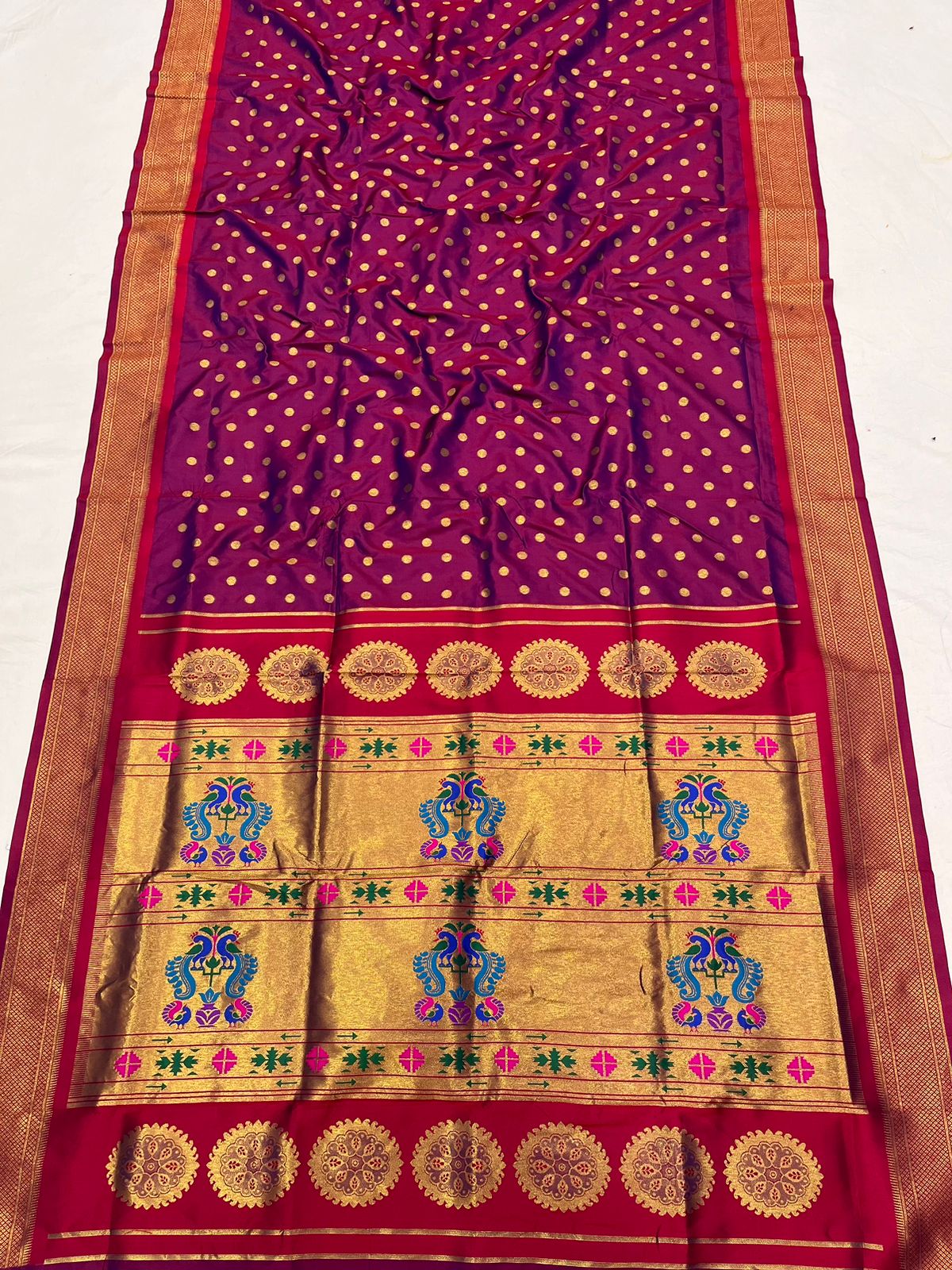 Maharani Paithani Saree Soft Silk