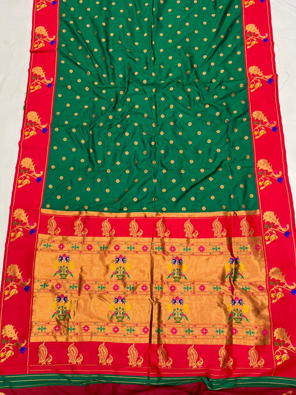 Peacock Border Paithani Saree
